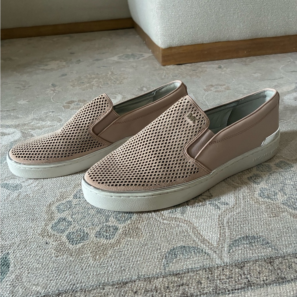 Michael Kors Women's Leather Slip-On Sneakers Size 9.5